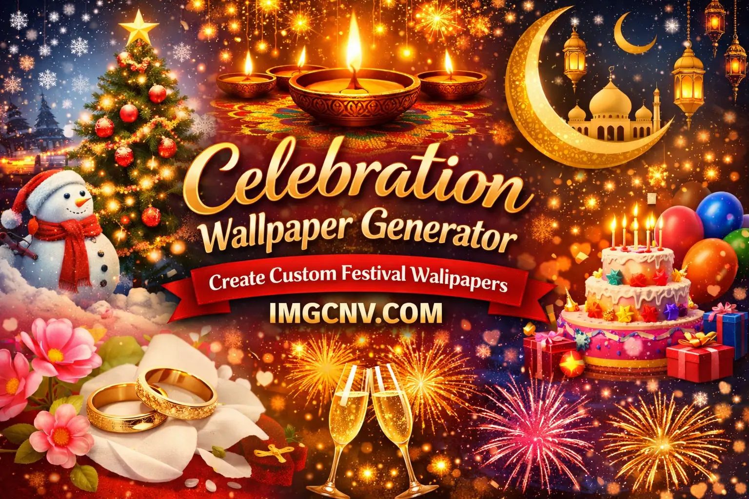 Celebration Wallpaper Generator | Custom Festival Wallpapers